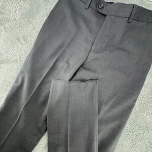 Perfect Traveler CTR Clothing Mens Wool Blend Dress Pants Taupe Gray 28W Raw Hem